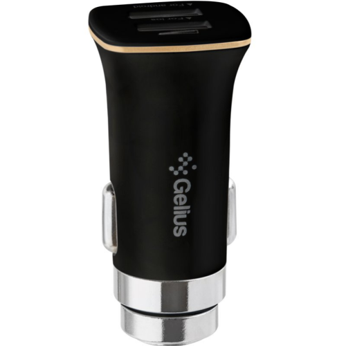 Автомобильное зарядное устройство Gelius Apollo GP-CC01 2USB 3.1A 15W + кабель Type-C Black